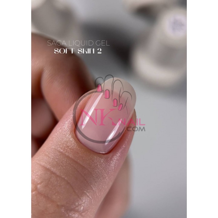 Гель Saga professional LIQUID SOFT SKIN №02, 15 мл